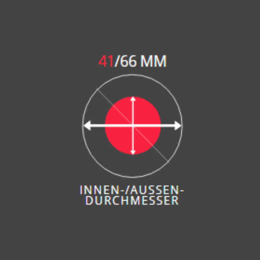 Denman Thermoceramic DCR4, 41/66 mm, 16-reihig