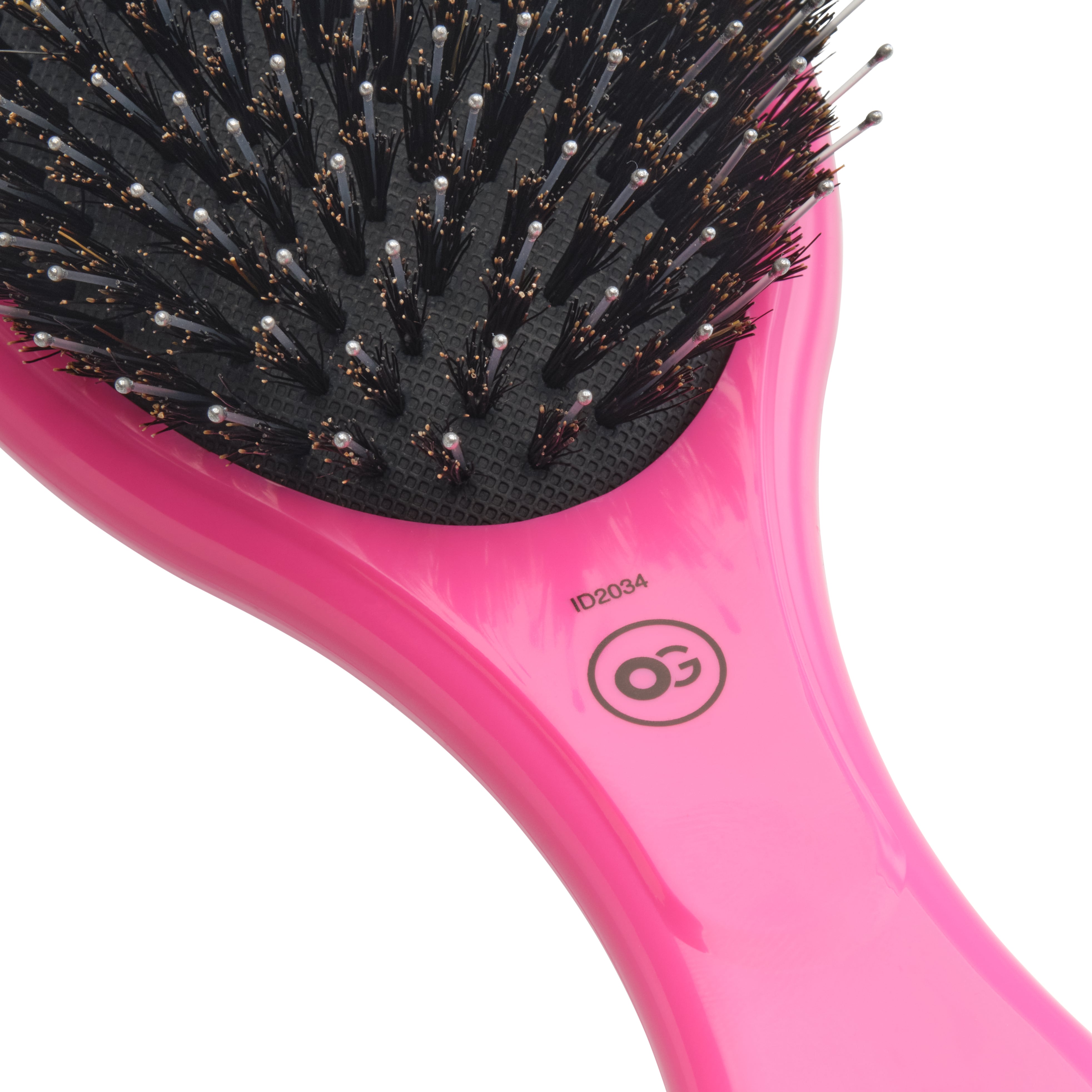 Olivia Garden Expert Care Oval Boar&Nylon Bristles Pink