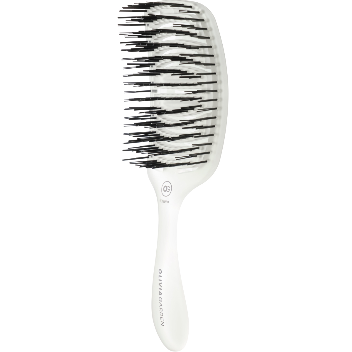 Olivia Garden Essential Care Flex Fine Hair Bristles Ice White