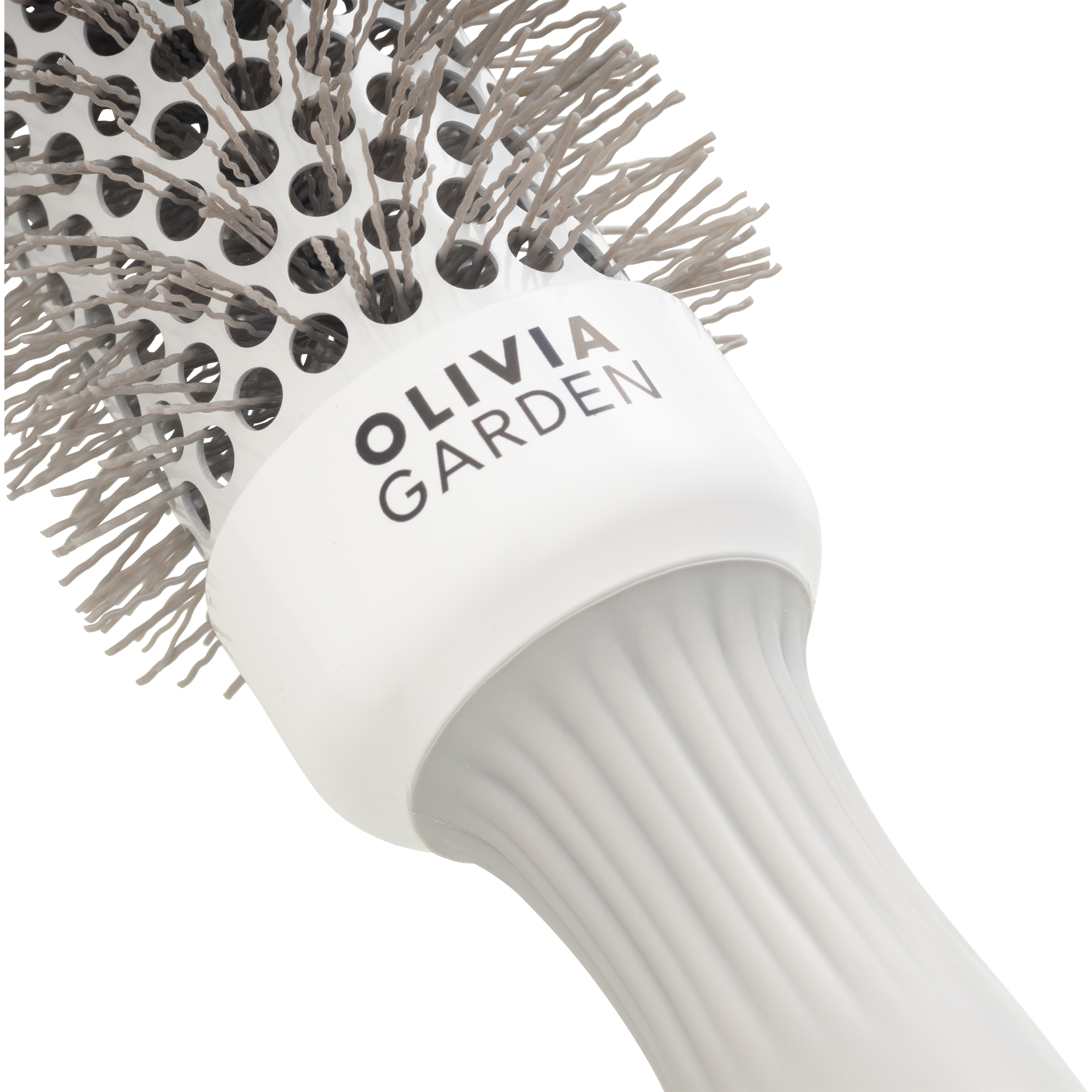 Olivia Garden Expert Blowout Speed Wavy Bristles White&Grey 35