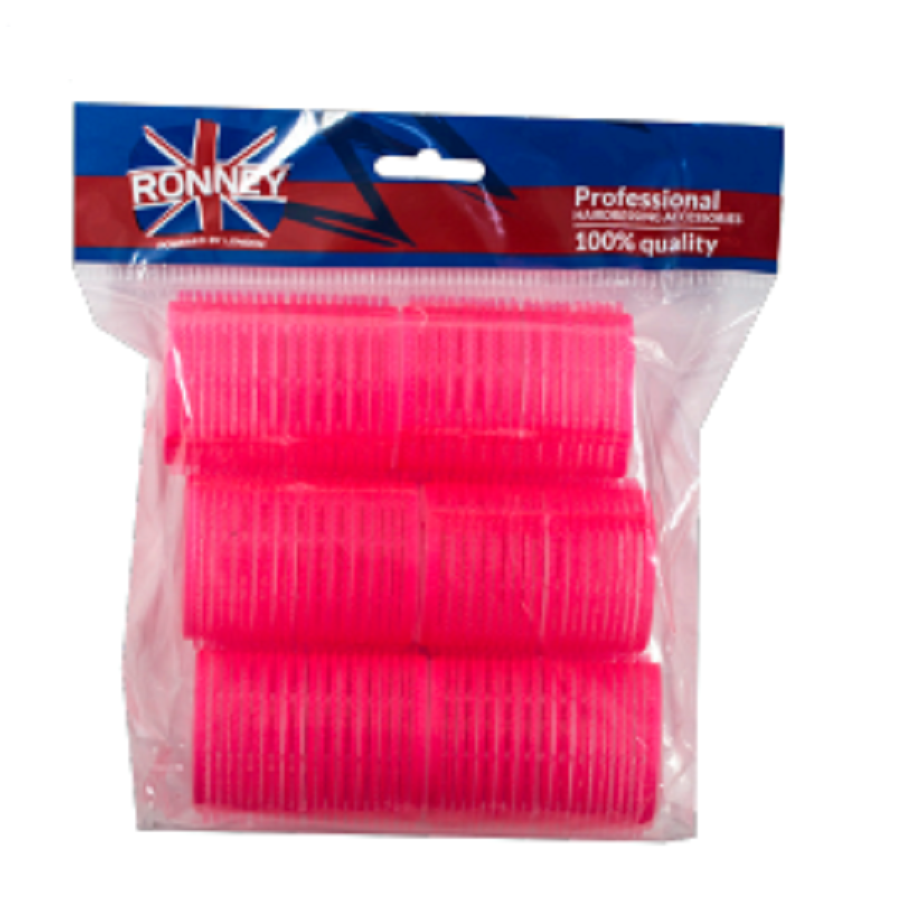 Ronney Professional Velcro Rollers 44/63mm pink 6St