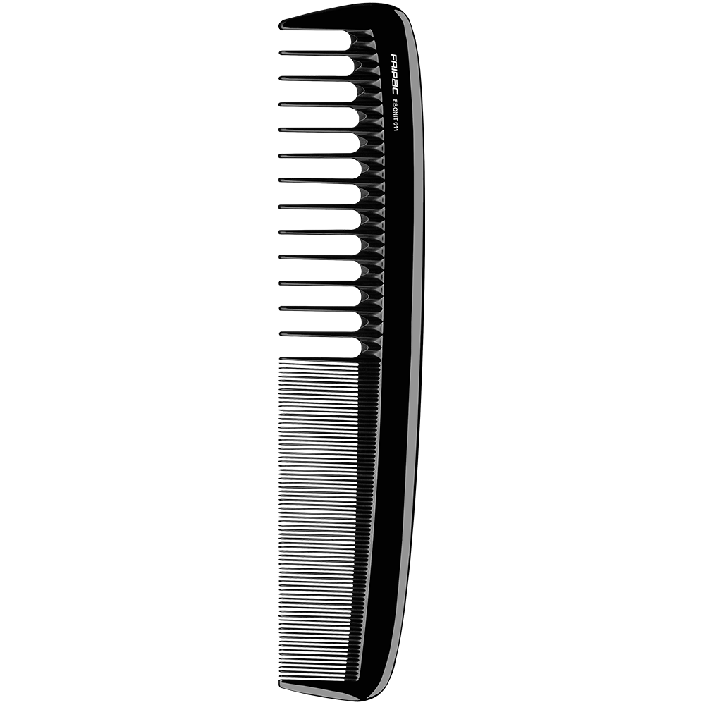 Fripac Ebonit-Damenkamm groß 611, grobe Zahnung Fripac Ebonit-Damenkamm groß 611, grobe Zahnung