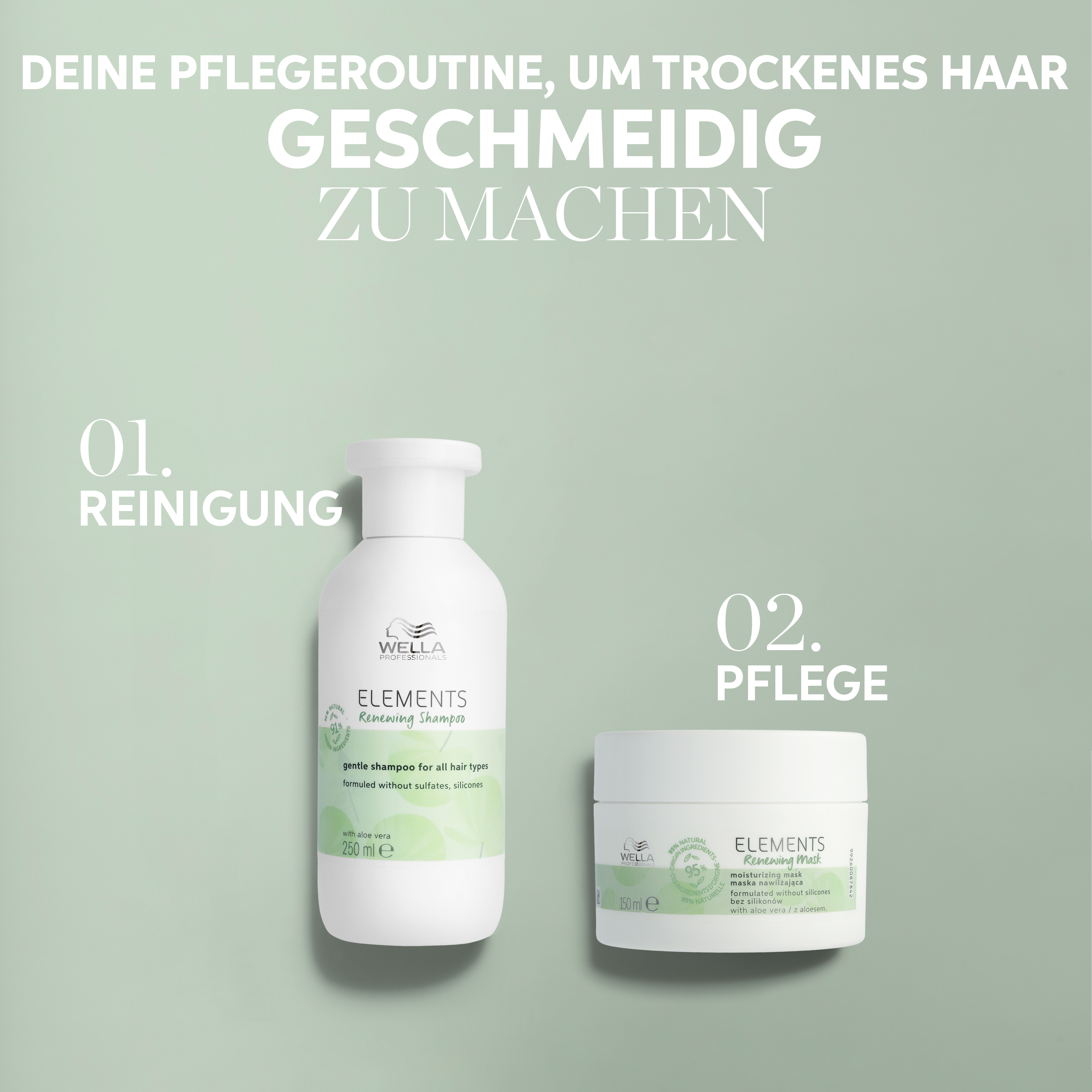 Wella Elements Renewing Nachfüllpack Shampoo 1L