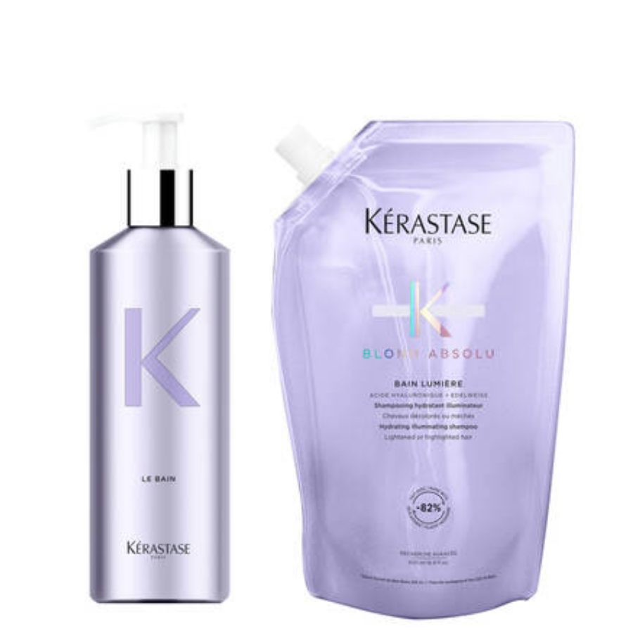 Kerastase Blond Absolu Bain Lumiére Nachfüllpack & Aluminium Bottle Kerastase Blond Absolu Bain Lumiére Nachfüllpack & Aluminium Bottle