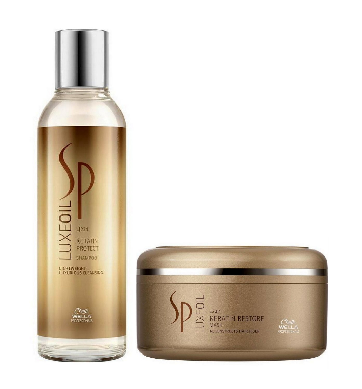 SP Luxe Oil Duo Keratin Protect Shampoo 200ml + Keratin Restore Mask 150ml SP Luxe Oil Duo Keratin Protect Shampoo 200ml + Keratin Restore Mask 150ml