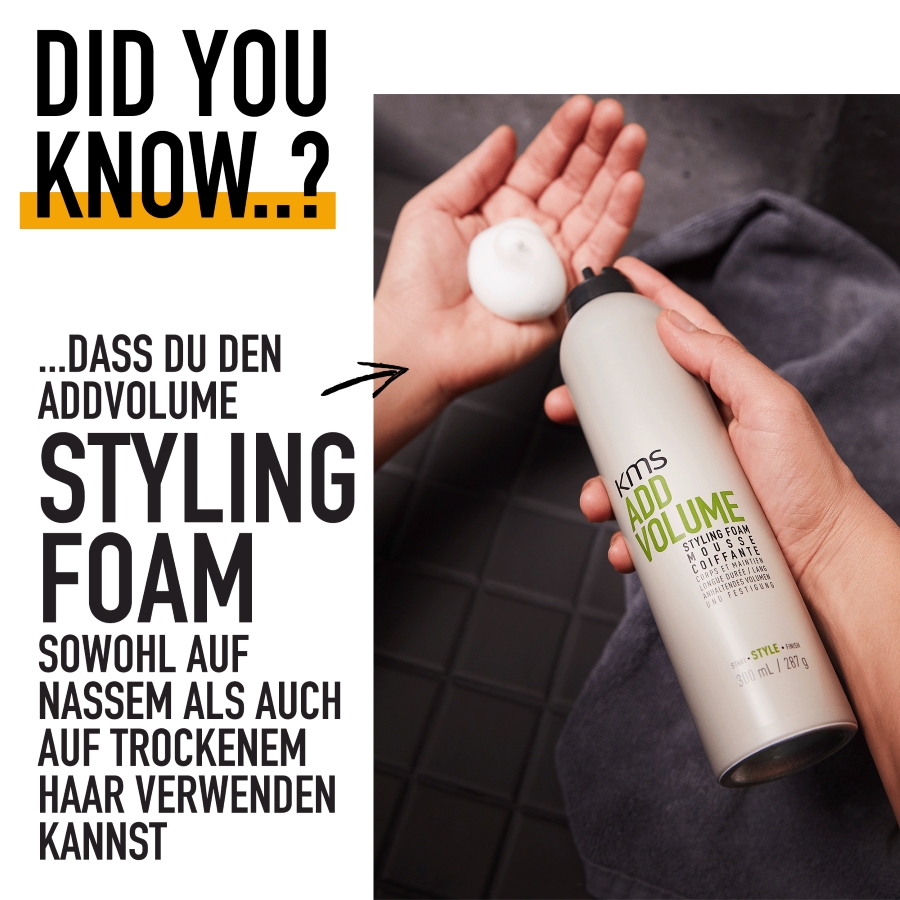 KMS Addvolume Styling Foam 300ml