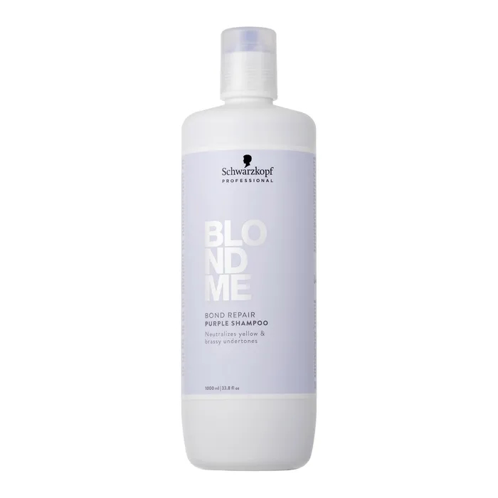 Schwarzkopf BlondMe Bond Repair Purple Shampoo 1000ml Schwarzkopf BlondMe Bond Repair Purple Shampoo 1000ml