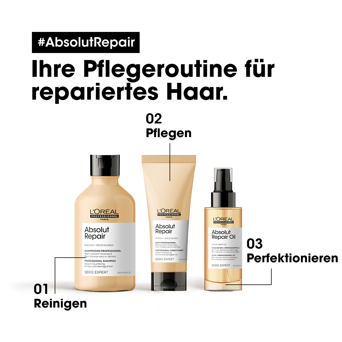 L’Oréal Professionnel Paris Serie Expert Absolut Repair Shampoo 300ml