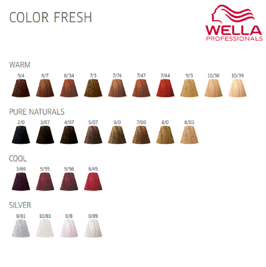 Оттеночная велла. Wella Color Fresh палитра. Wella Color Fresh палитра оттенков. Краска Wella Color Fresh палитра. Wella Color Fresh 7/81.