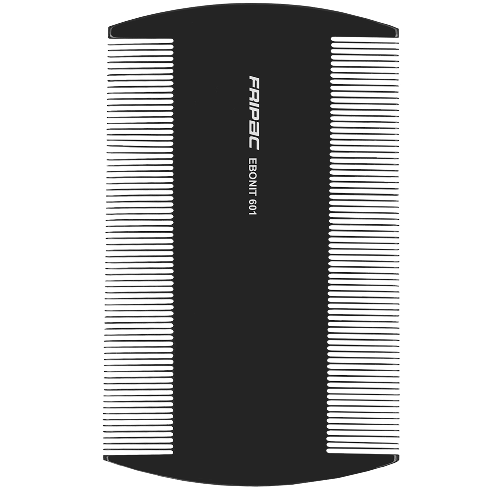 Fripac Ebonit-Staubkamm 601, feine Zahnung