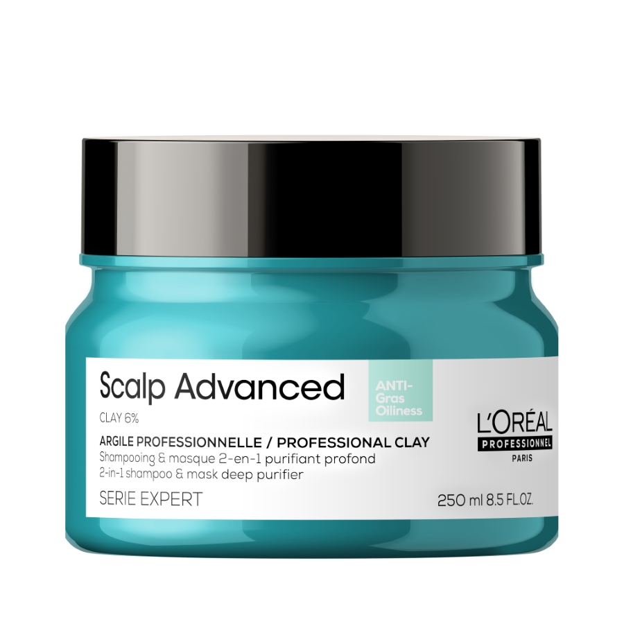 L‘Oréal Professionnel Paris Serie Expert Scalp Advanced Anti-Oiliness 2in1 deep purifier clay 250ml L‘Oréal Professionnel Paris Serie Expert Scalp Advanced Anti-Oiliness 2in1 deep purifier clay 250ml
