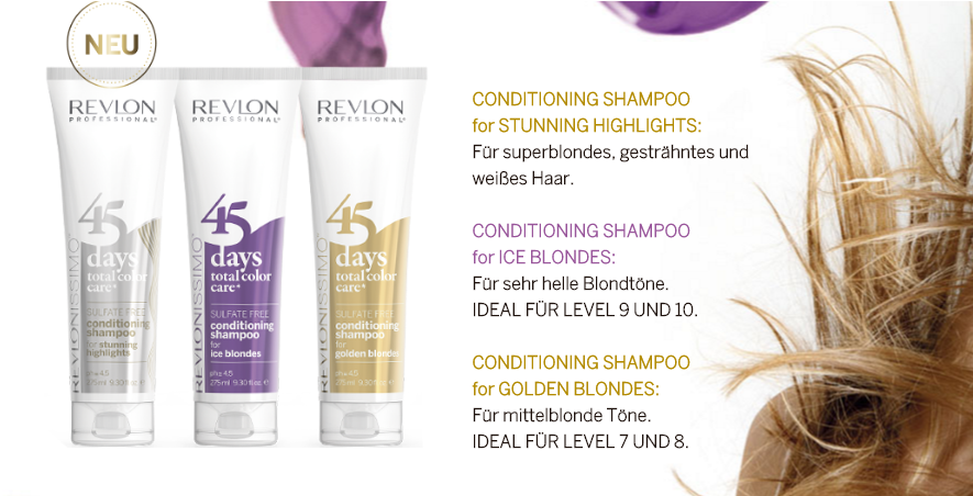 Revlonissimo 45 Days Golden Blondes 2in1 Shampoo Conditioner 275ml 8432225056418
